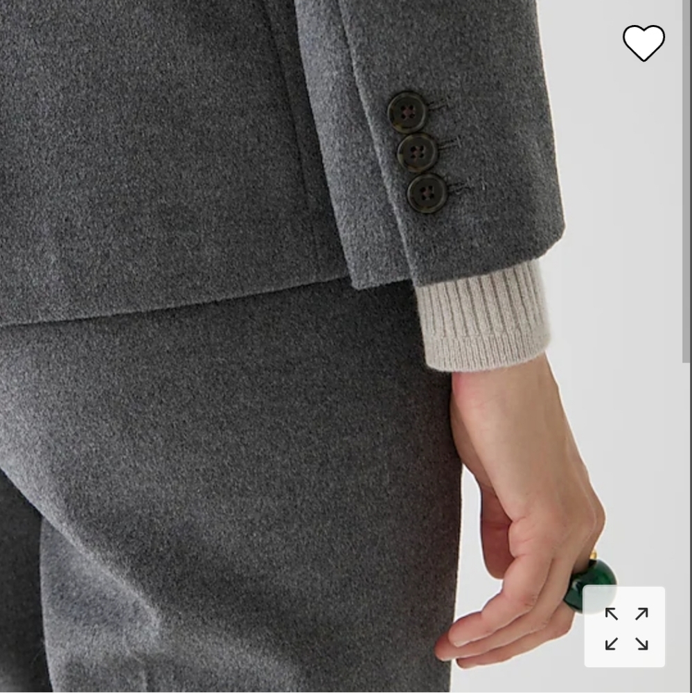NWT J. Crew Devon Blazer in Drapey Flannel - Picture 2 of 5